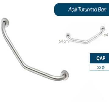 Sukar Q32 Paslanmaz Açılı Tutunma Barı