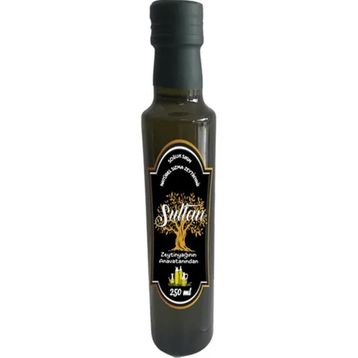 Sultan 250 ml Cam Soğuk Sıkım Natürel Sızma Zeytinyağı