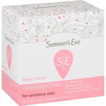 Summer's Eve Sheer Floral 16 Adet Özel Bölge Temizlik Mendili