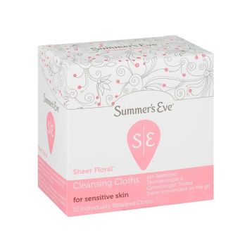 Summer's Eve Sheer Floral 16 Adet Özel Bölge Temizlik Mendili
