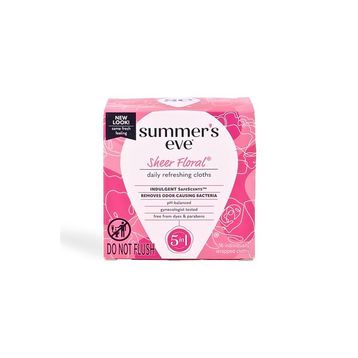 Summer's Eve Sheer Floral 16 Adet Özel Bölge Temizlik Mendili