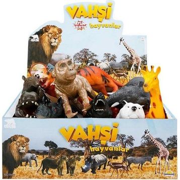 SUN 725 Vahşi Hayvanlar Foam Sesli 27 cm Figür