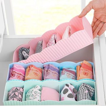 SUN Plastik Kravat Çorap ve Şal Düzenleyici Sepet