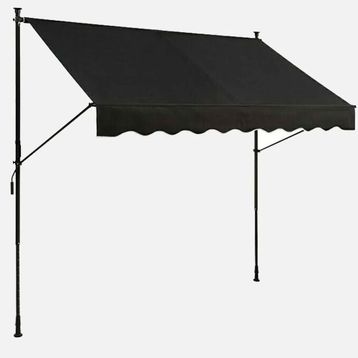 Sunfun 250x130 cm Teleskopik Antrasit Tente