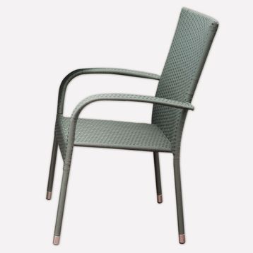 Sunfun Steel Neila Rattan Sandalye