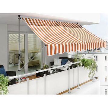 Sunfun Turuncu-Beyaz 250x150 cm Teleskopik Tente