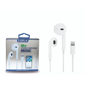 Sunix M50 Lightning Girişli Otomatik Eşleşen Kablolu Bluetooth Kulakiçi Kulaklık