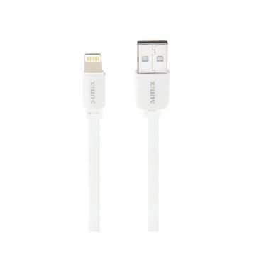 Sunix SC03 Soft İos Lightning 3A Beyaz Çıkışlı Data Ve Şarj Kablosu