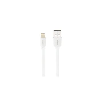 Sunix SC03 Soft İos Lightning 3A Beyaz Çıkışlı Data Ve Şarj Kablosu
