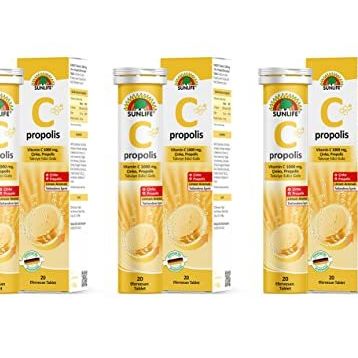 Sunlife Vitamin C Propolis 20 Efervesan Tablet