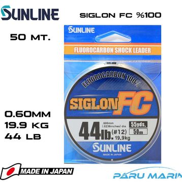 Sunline Siglon %100 Florokarbon 0.60 mm 50 mt Misina