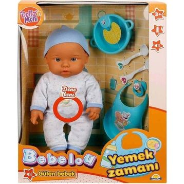 Sunman 030021 Bebelou Yemek Zamanı Sesli 35 cm 3 Yaş Bebek Seti