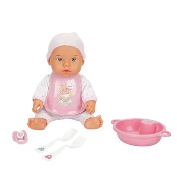Sunman 030021 Bebelou Yemek Zamanı Sesli 35 cm 3 Yaş Bebek Seti