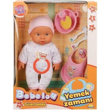 Sunman 030021 Bebelou Yemek Zamanı Sesli 35 cm 3 Yaş Bebek Seti