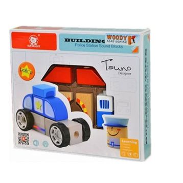 Sunman 150175 Polis İstasyonu 20 Tob Woo Ahşap Oyun Seti