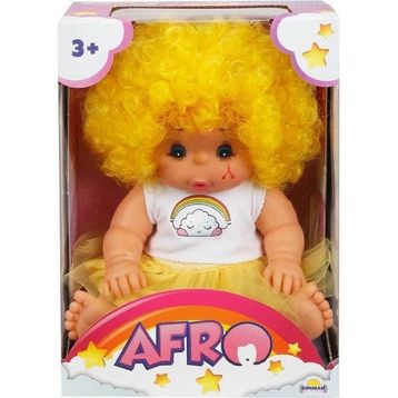 Sunman 20040 Afro Kıvırcık Saçlı 23 cm Bebek
