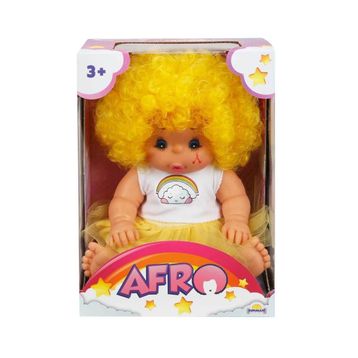 Sunman 20040 Afro Kıvırcık Saçlı 23 cm Bebek