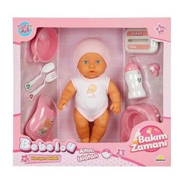 Sunman 3823 32 cm Bebelou Bakım Zamanı Sesli Gülen Ağlayan Bebek