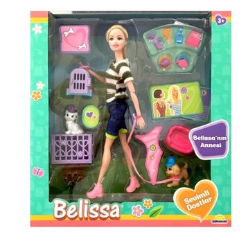 Sunman Belissa'nın Annesi ve Sevimli Dostları Bebek Seti