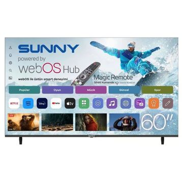 Sunny SN60QLEDM-W02M 60 inç 152 Ekran 4K Ultra HD WebOS QLED TV