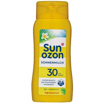 SunOzon 200 ml Spf30+ Hassas Ve Daha Önceden Bronzlaşmamış Tenler İçin Güneş Sütü