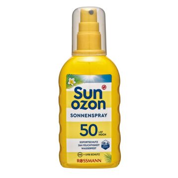 SunOzon 200 ml Spf50+ Hassas ve Daha Önceden Bronzlaşmamış Tenler İçin Güneş Spreyi