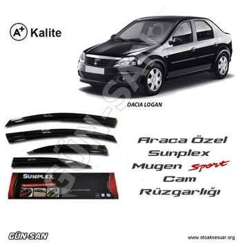 Sunplex Dacia Logan Mügen Tip 4 Lü Cam Rüzgarlığı