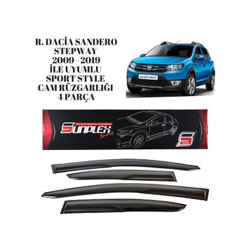 Sunplex Dacia Sandero Stepway 4 Parça Cam Rüzgarlığı