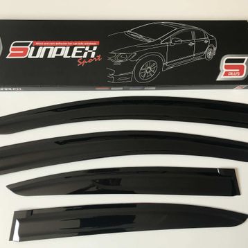 Sunplex Honda Civic 2012-2016 4 Parça Cam Rüzgarlığı