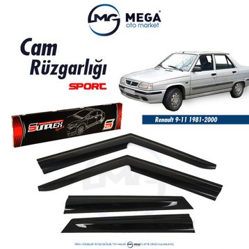 Sunplex Renault 9-11 Mugen Tip Cam Rüzgarlığı