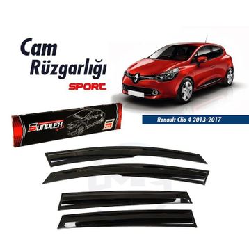 Sunplex Renault Clio 4 2013-2018 Mugen Tip Cam Rüzgarlığı