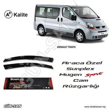 Sunplex Renault Trafic Mugen Tip 2li Cam Rüzgarlığı