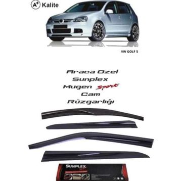 Sunplex VW Golf 5 Mugen Cam Rüzgarlığı