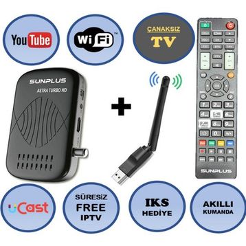 Sunplus Astra Turbo Wi-Fi HD Uydu Alıcısı