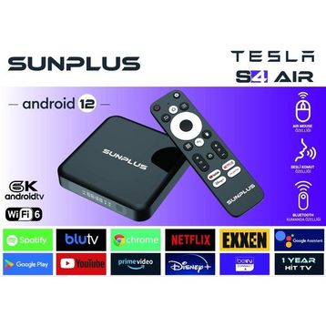 Sunplus Tesla S4 Pro 32 GB 4K Android Tv Box