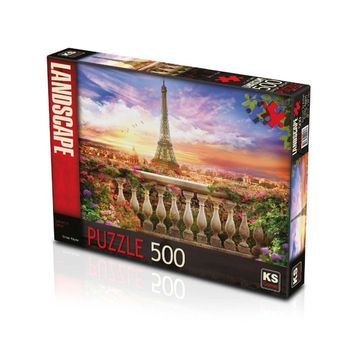 Sunset In Eiffel 500 Parça Puzzle