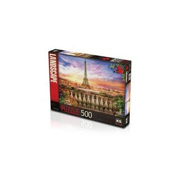 Sunset In Eiffel 500 Parça Puzzle