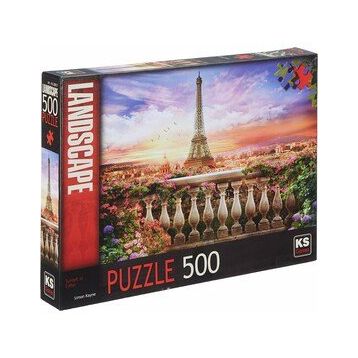 Sunset In Eiffel 500 Parça Puzzle