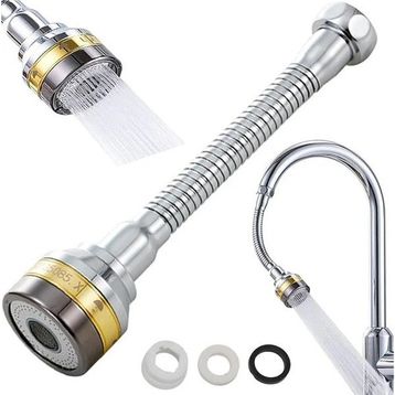 Sunup Sn-29319 Üç Kademe Hız Ayarlı Su Akış Kontrollü Musluk Başlığı