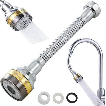 Sunup Sn-29319 Üç Kademe Hız Ayarlı Su Akış Kontrollü Musluk Başlığı