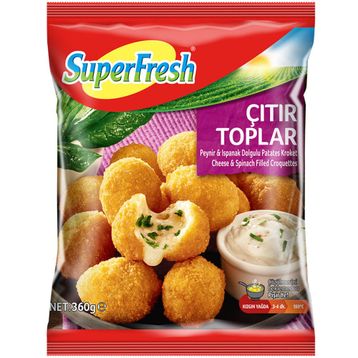 Supefresh 360 gr Dondurulmuş Çıtır Toplar