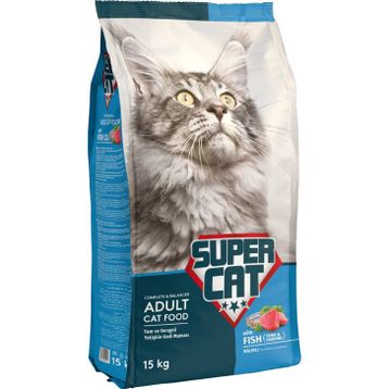 Super Cat 15 kg Balıklı Yetişkin Kedi Maması