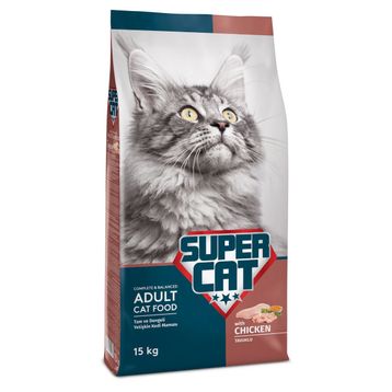 Super Cat 15 kg Tavuklu Yetişkin Kedi Maması