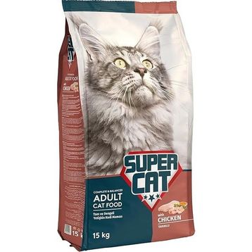 Super Cat 15 kg Tavuklu Yetişkin Kedi Maması