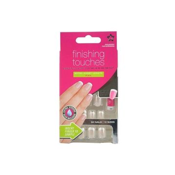 Superdrug Finishing Touches 24 Parça Pembe French Ekstra Kısa Takma Tırnak