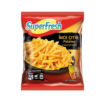 Superfresh 1 kg İnce Çıtır Çubuk Patates