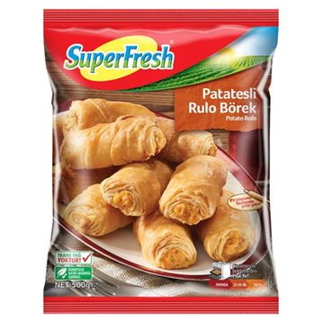SuperFresh 500 gr Dondurulmuş Patatesli Rulo Börek