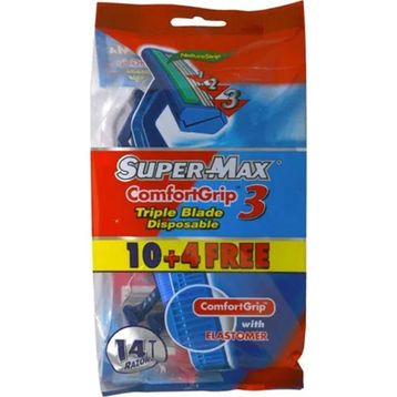 SuperMax 10+4 Blister ComfortGrip3 Tıraş Bıçağı