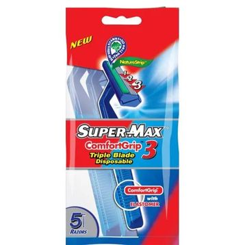 SuperMax 5'li Poşet Comfort Grip 3 Tıraş Bıçağı