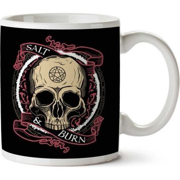 Supernatural Salt And Burn Skull Baskılı Kupa